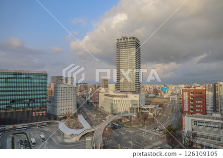 March 24 2025 Modern High Rise Tower with Surrounding Urban Cityscape, Japan March 24 2025 Modern High Rise Tower with Surrounding Urban Cityscape, Japan 126109105