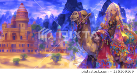 Girl Traveling the Silk Road 126109169