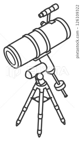 Astronomical telescope (reflecting type, equatorial mount) 126109322