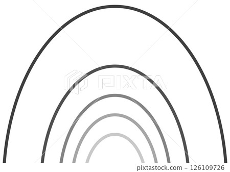 Monochrome semicircular line pattern background 126109726