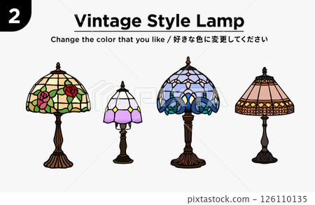 A retro-style lantern with four lights that makes you wonder. A classic, elegant, Japanese-colored glass aesthetic and creative item that meets the highest demand. 126110135