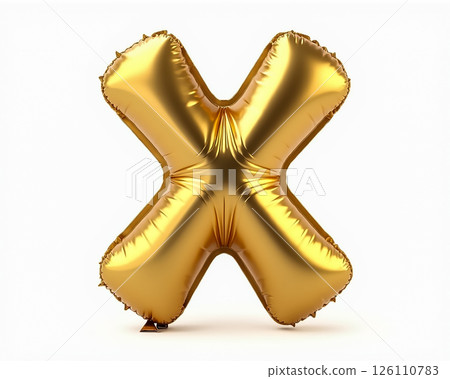 Golden inflatable X shape decoration for party or celebration setting Golden inflatable X shape decoration for party or celebration setting 126110783