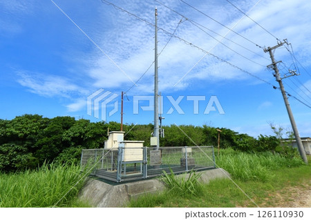 Japan's southernmost AMeDAS radar (regional weather observation system) on Hateruma Island 126110930
