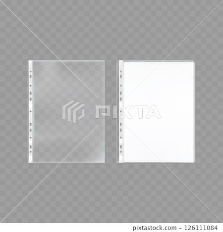 Transparent Document Sleeves Vector 126111084