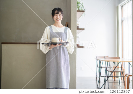 Cafe clerk Cafe clerk 126112897