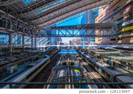 JR Osaka Station and the large roof JR Osaka Station and the large roof 126113047
