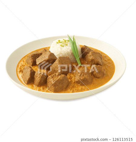 Sri Lankan Beef Rendang - A slow-cooked beef curry simmered in a rich coconut sauce with a mix of spices 126113515