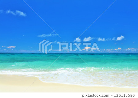 Okinawa Miyakojima Summer blue sky and sea Okinawa Miyakojima Summer blue sky and sea 126113586
