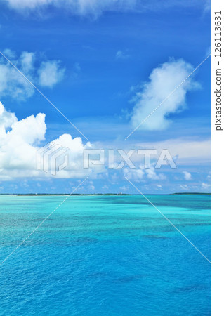 Okinawa Miyakojima blue sky and sea 126113631
