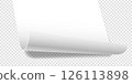 Paper bottom rolled onto template from behind 126113898