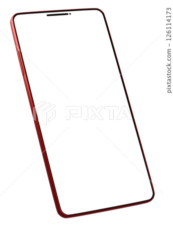 3D material_smartphone_red 126114173