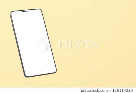 3D material_smartphone_black_yellow 126114220