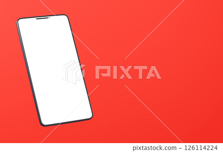 3D material_smartphone_black_red 126114224