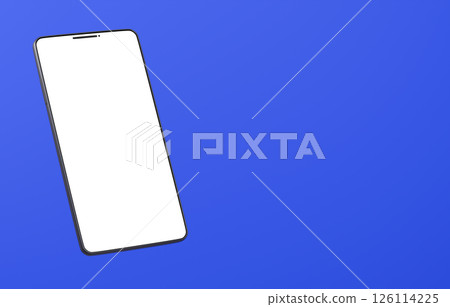 3D material_smartphone_black_blue 126114225