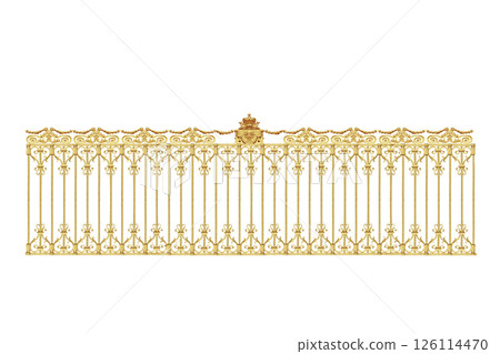 golden gates  isolated on white background 126114470