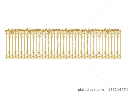 golden gates  isolated on white background 126114474
