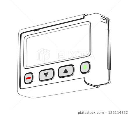 Sketch of pager 126114822