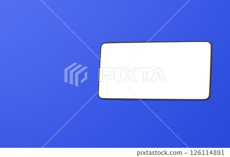 3D material_smartphone_black_blue 3D material_smartphone_black_blue 126114891