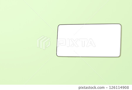 3D material_smartphone_green 126114908