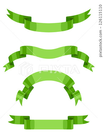 Set of ribbons. Decorative abstract banners. Set of ribbons. Decorative abstract banners. 126115110