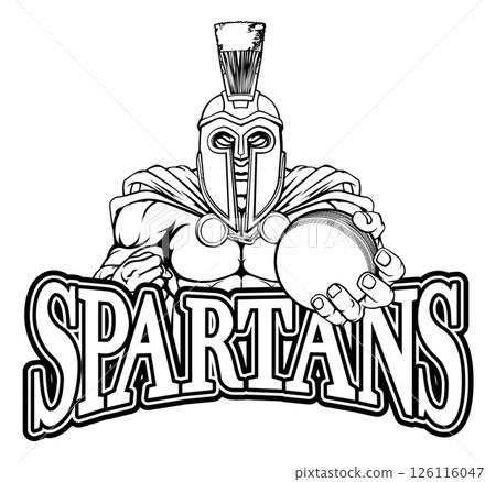 Spartan Trojan Cricket Sports Mascot Spartan Trojan Cricket Sports Mascot 126116047