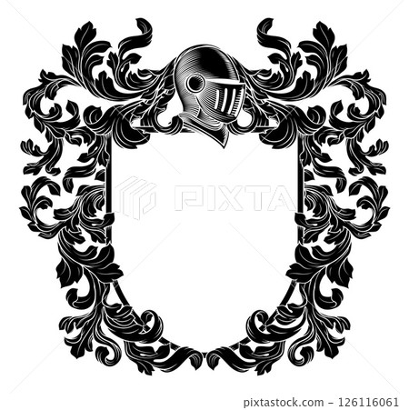 Coat of Arms Crest Knight Medieval Shield Heraldry Coat of Arms Crest Knight Medieval Shield Heraldry 126116061