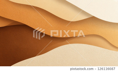 Minimalist beige and burnt orange desert-themed background with room for tourism branding and headlines. 126116087