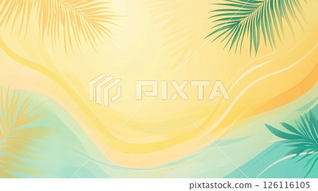 Sun-kissed abstract beach theme with aqua gradients and space for travel text or logo placement. 126116105