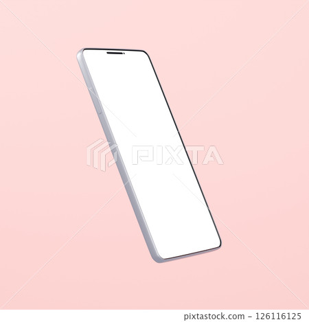 3D material_smartphone_silver_pink 3D material_smartphone_silver_pink 126116125