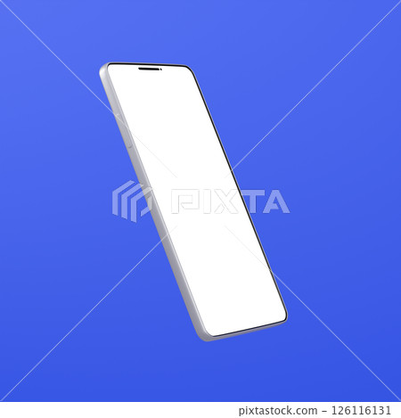 3D material_smartphone_silver_blue 3D material_smartphone_silver_blue 126116131