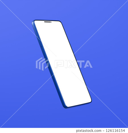 3D material_smartphone_blue 3D material_smartphone_blue 126116154