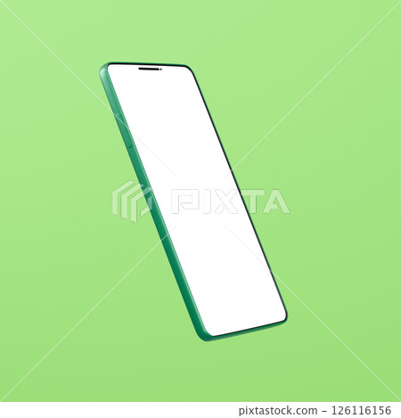 3D material_smartphone_green 3D material_smartphone_green 126116156