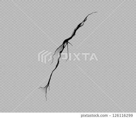 Realistic wall crack effect, realistic land erosion, crashed ground texture, destruction surface vector illustration Realistic wall crack effect, realistic land erosion, crashed ground texture, destruction surface vector illustration 126116299