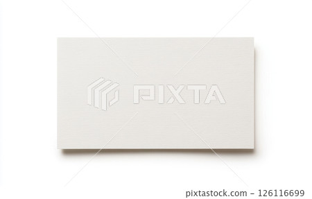 Old vintage blank paper sheet isolated on white background with clipping path, top-down view for design, poster, print or photo mockup with retro texture 126116699