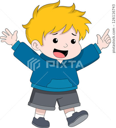 Boys Joyful Moment of Carefree Happiness Boys Joyful Moment of Carefree Happiness 126116743