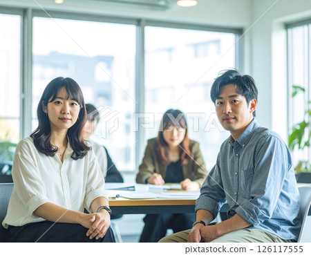 Business scenes, meetings, discussions 126117555