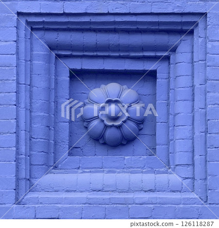 Endless castle wall pattern. Seamless castle wall wallpaper, stone color ornament. Endless castle wall pattern. Seamless castle wall wallpaper, stone color ornament. 126118287