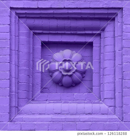 Endless castle wall pattern. Seamless castle wall wallpaper, stone color ornament. Endless castle wall pattern. Seamless castle wall wallpaper, stone color ornament. 126118288