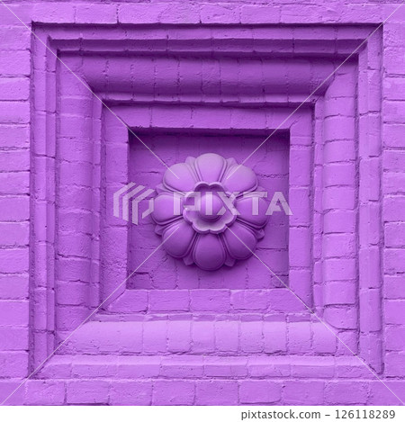 Endless castle wall pattern. Seamless castle wall wallpaper, stone color ornament. Endless castle wall pattern. Seamless castle wall wallpaper, stone color ornament. 126118289