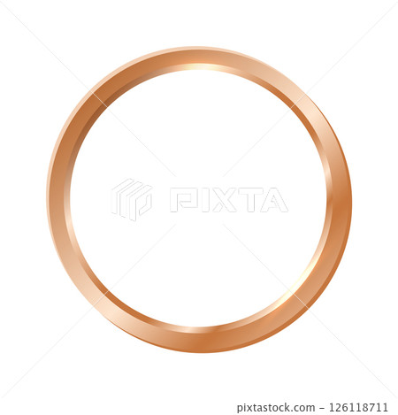 A metallic bronze circular frame with a glossy finish, symbolizing third-place awards, recognition, and elegant design. Ideal for branding and achievements. A metallic bronze circular frame with a glossy finish, symbolizing third-place awards, recognition, and elegant design. Ideal for branding and achievements. 126118711