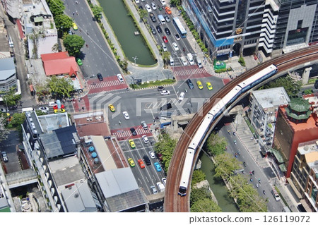 Traffic image of Bangkok (Thailand) 126119072