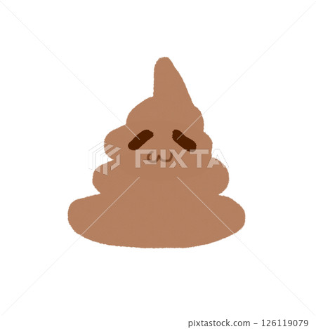 可愛的便便人物插圖（JPEG/PNG）-插圖素材 [126119079] - PIXTA圖庫