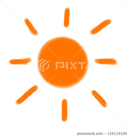 Hand-drawn illustration of the sun (JPEG/PNG) 126119180