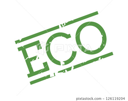 Eco Grunge Green Stamp for Organic Product Label, Perfect for Packaging, Branding, and Advertising Design. Eco Grunge Green Stamp for Organic Product Label, Perfect for Packaging, Branding, and Advertising Design. 126119204