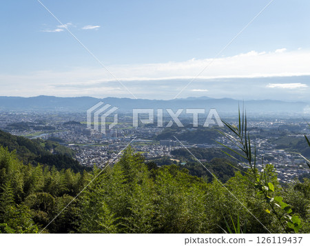 View of the Nara Basin cityscape from the mountain View of the Nara Basin cityscape from the mountain 126119437