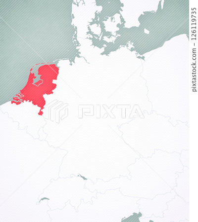 Map of Germany - Netherlands Map of Germany - Netherlands 126119735