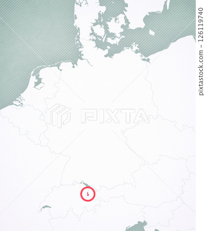 Map of Germany - Liechtenstein 126119740