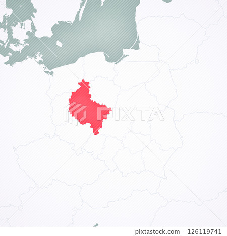 Map of Poland - Greater Poland 126119741