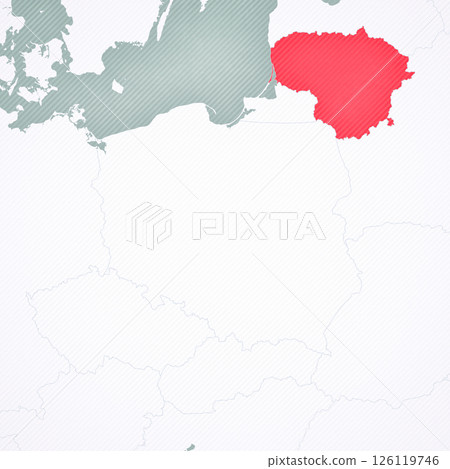 Map of Poland - Lithuania 126119746