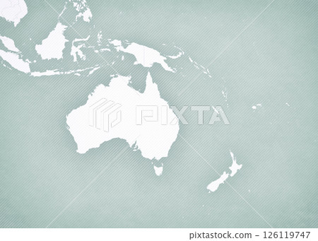 Map of Australasia - Blank map Map of Australasia - Blank map 126119747